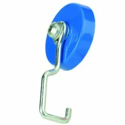 Master Magnet 25 lb. Pull Reversible Blue Magnetic Hook