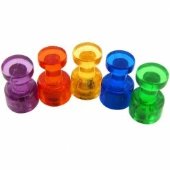 Master Magnet Magnetic Push Pins, Assorted Color (10-Pack)