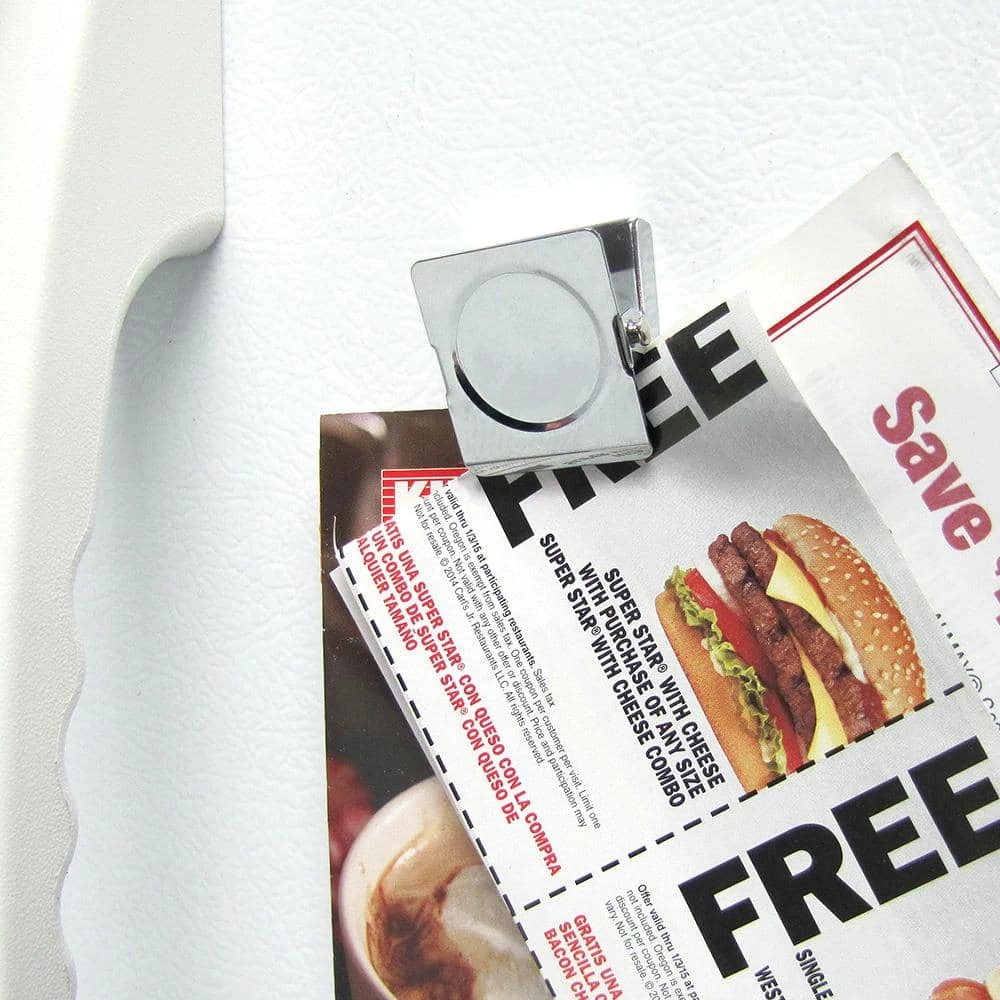 Master Magnet 1.375 in. x 1.125 in. Small Square Magnetic Clips (4-Pack) - Image 2