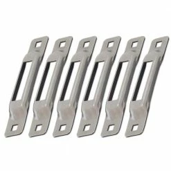 SNAP-LOC Stainless Steel E-Track Single Strap Anchor (6-Pack)
