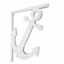 Nature Brackets Decorative 16 in. Paintable PVC Anchor Mailbox or Porch Bracket