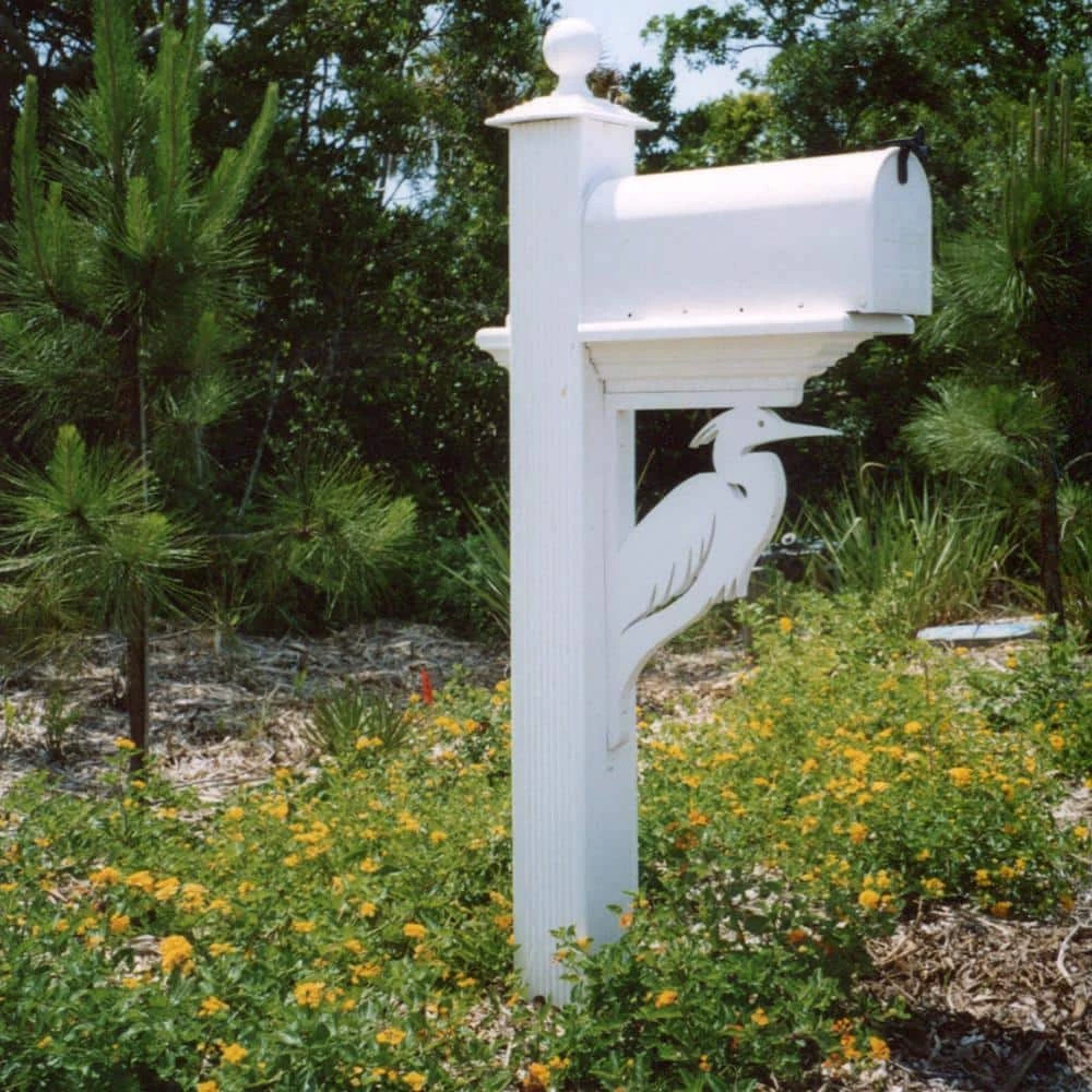 Nature Brackets Decorative 16 in. Paintable PVC Heron Mailbox or Porch Bracket - Image 3
