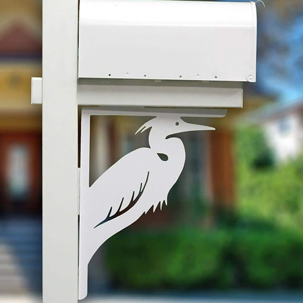 Nature Brackets Decorative 16 in. Paintable PVC Heron Mailbox or Porch Bracket - Image 2