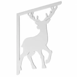 Nature Brackets Decorative 16 in. Paintable PVC Deer Mailbox or Porch Bracket