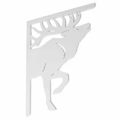 Nature Brackets Decorative 16 in. Paintable PVC Elk Mailbox or Porch Bracket