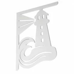 Nature Brackets Decorative 16 in. Paintable PVC Lighthouse Mailbox or Porch Bracket
