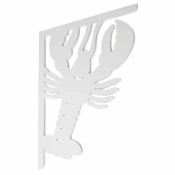 Nature Brackets Decorative 16 in. Paintable PVC Lobster Mailbox or Porch Bracket