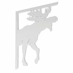 Nature Brackets Decorative 16 in. Paintable PVC Moose Mailbox or Porch Bracket