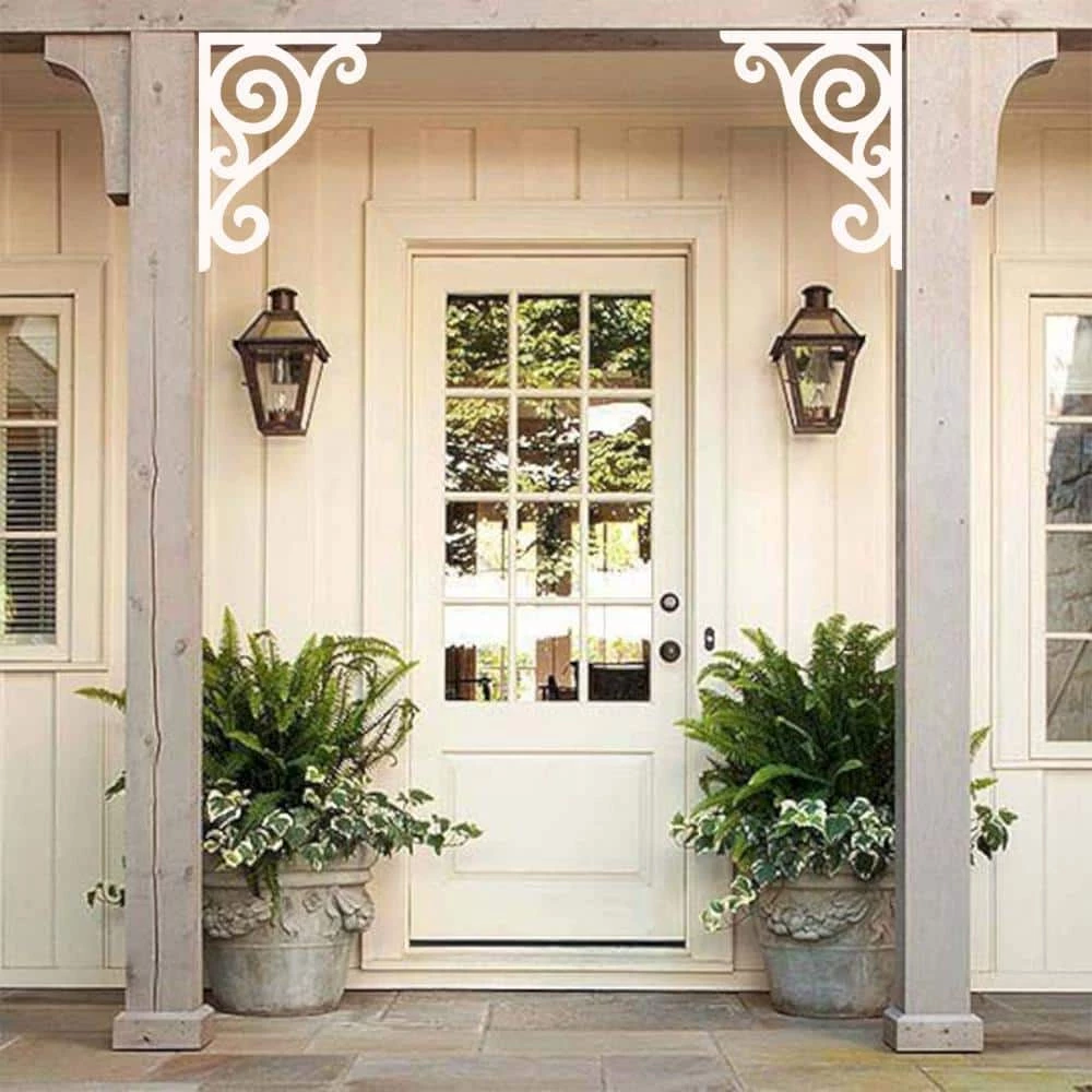 Nature Brackets Decorative 16 in. Paintable PVC Scroll Mailbox or Porch Bracket - Image 3