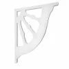Nature Brackets Decorative 16 in. Paintable PVC Wagon Wheel Mailbox or Porch Bracket