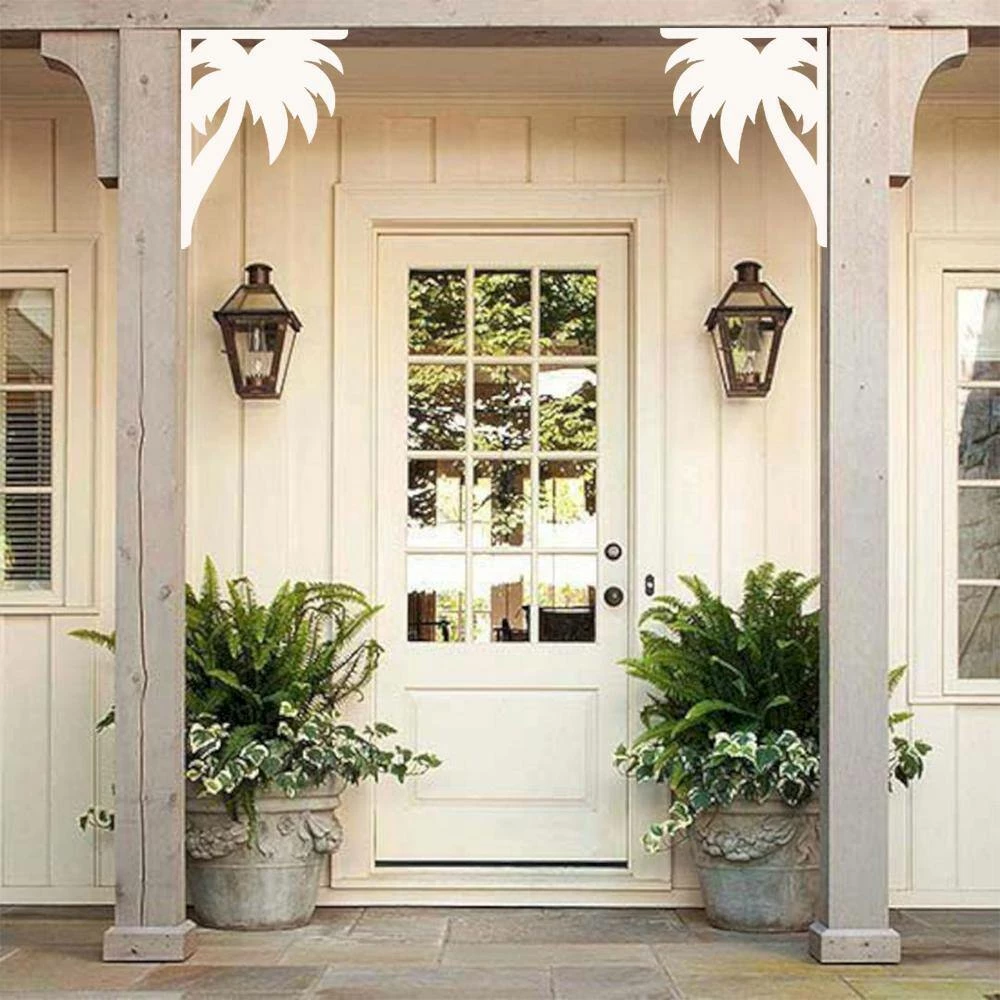 Nature Brackets Decorative 16 in. Paintable PVC Palm Mailbox or Porch Bracket - Image 6