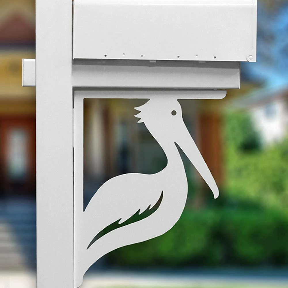 Nature Brackets Decorative 16 in. Paintable PVC Pelican Mailbox or Porch Bracket - Image 2