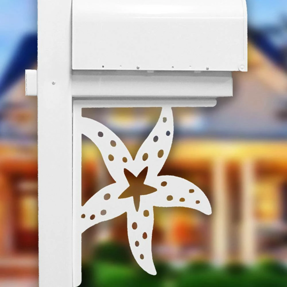 Nature Brackets Decorative 16 in. Paintable PVC Starfish Mailbox or Porch Bracket - Image 2