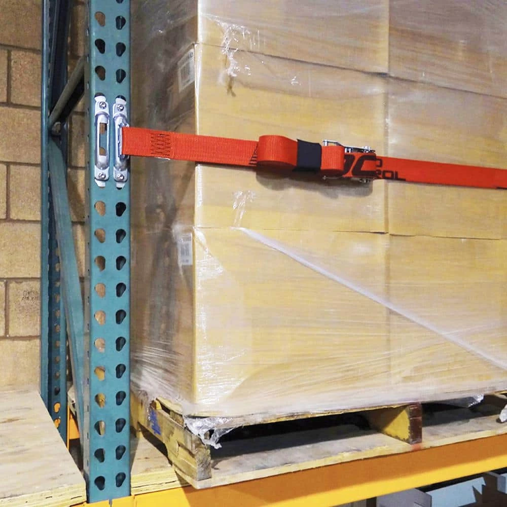 SNAP-LOC 8 ft. x 2 in. Logistic E-Strap with Ratchet in Red - Image 3