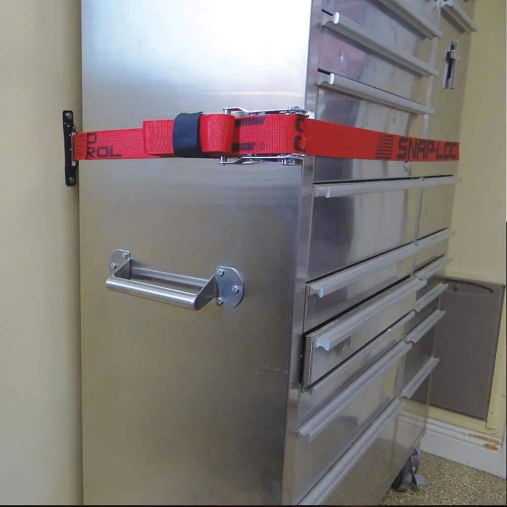 SNAP-LOC 8 ft. x 2 in. Logistic E-Strap with Ratchet in Red - Image 4