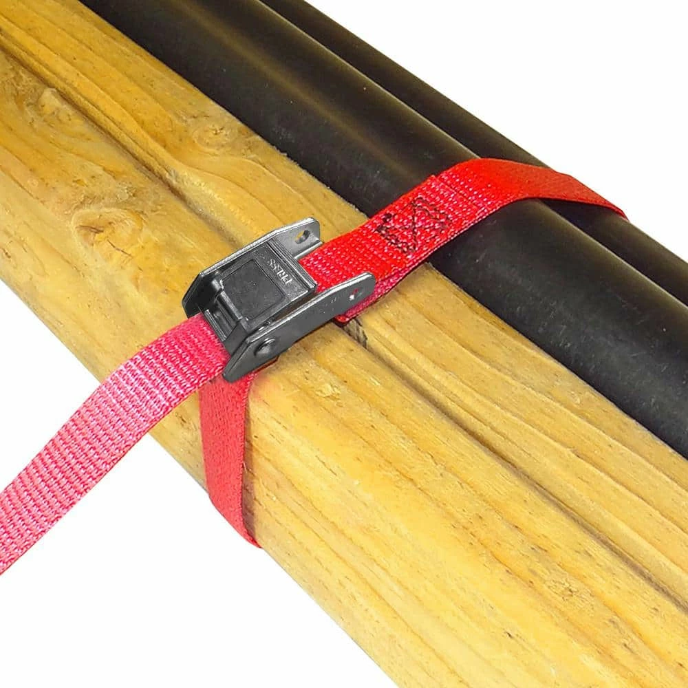 SNAP-LOC 100 ft. x 1 in. Cinch Strap with Hook and Loop Storage Fastener in Red - Image 5