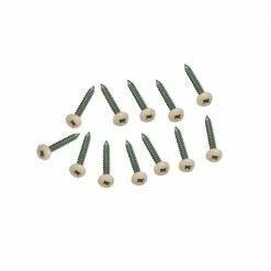 Veranda #10 1-1/2 in. Phillips Pan-Head Brownstone Plastic Lattice Screw (12-Pack)