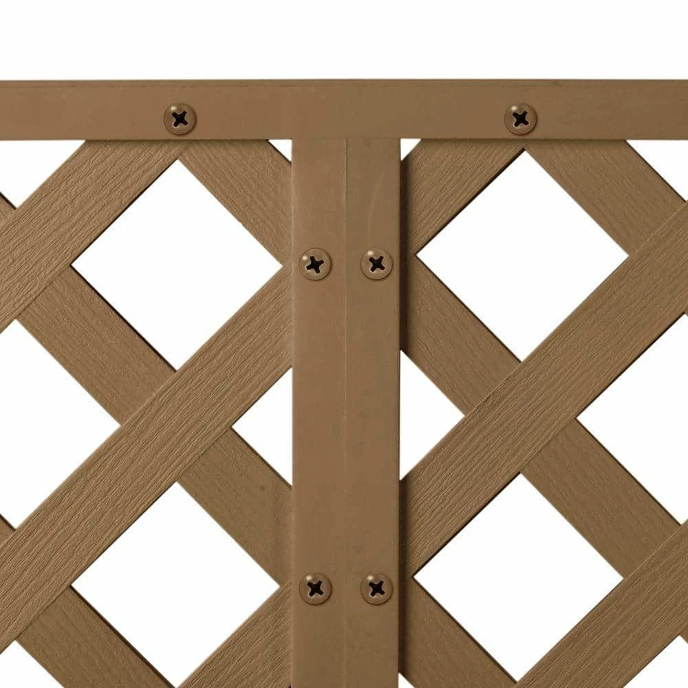 Veranda #10 1-1/2 in. Phillips Pan Head Brazilian Walnut Plastic Lattice Screw (12-Pack) - Image 2