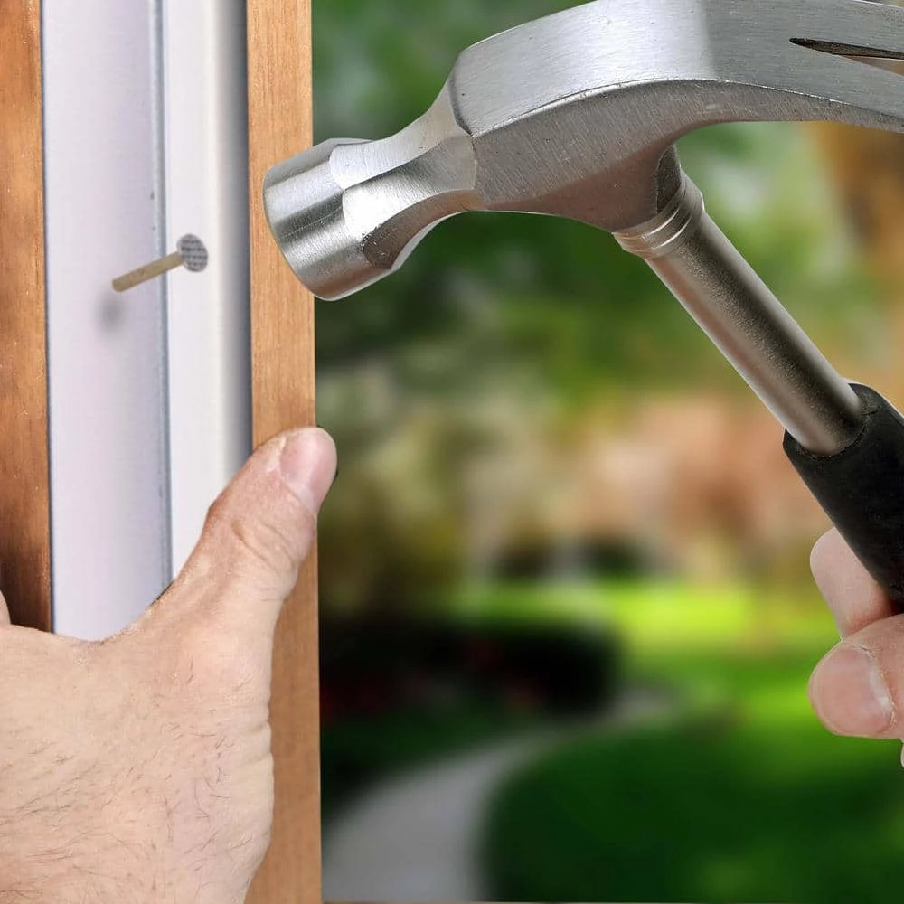 Simply Conserve Windjammer DS060 7/8 in. x 84 in. White Premium Foam and Nail-Up PVC Door Weatherstrip Set Contractor Pack of 15 - Image 3