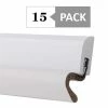 Simply Conserve Windjammer DS060 7/8 in. x 84 in. White Premium Foam and Nail-Up PVC Door Weatherstrip Set Contractor Pack of 15