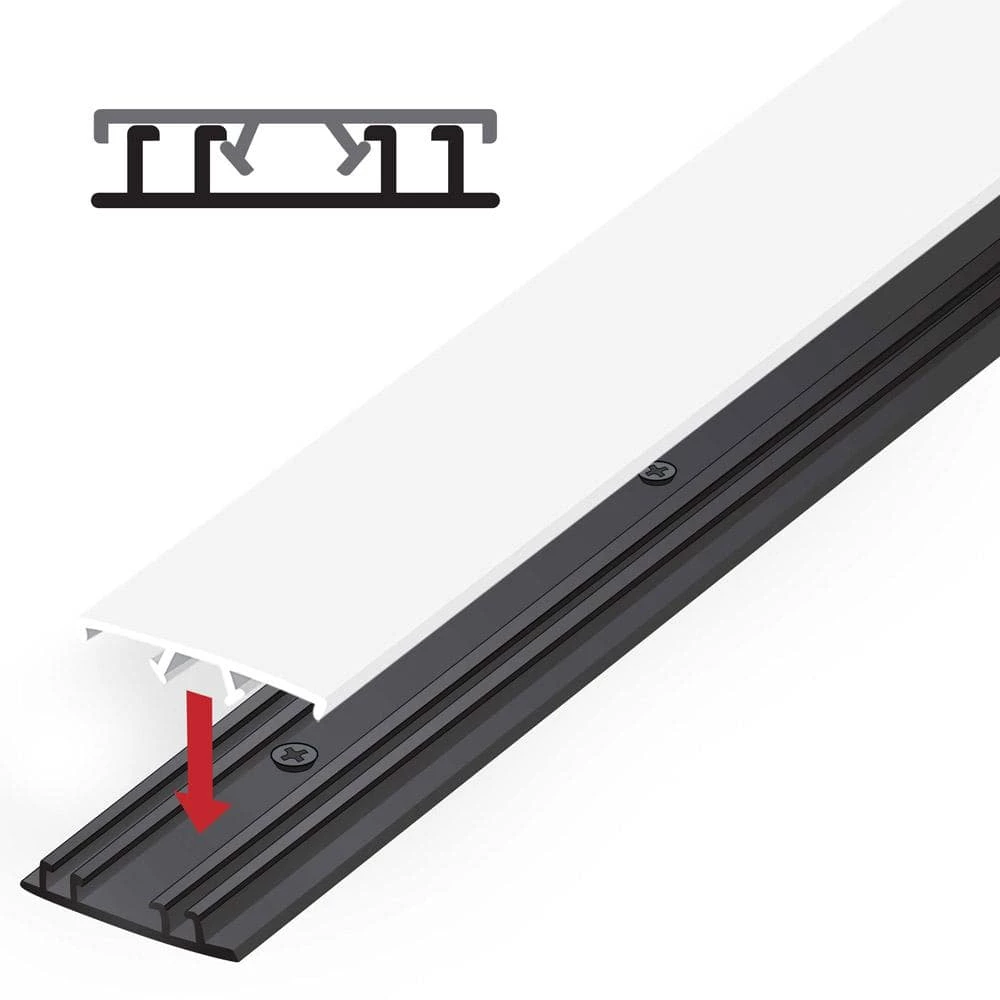 Screen Tight 1-1/2 in. White Porch Screening System Cap - Image 2